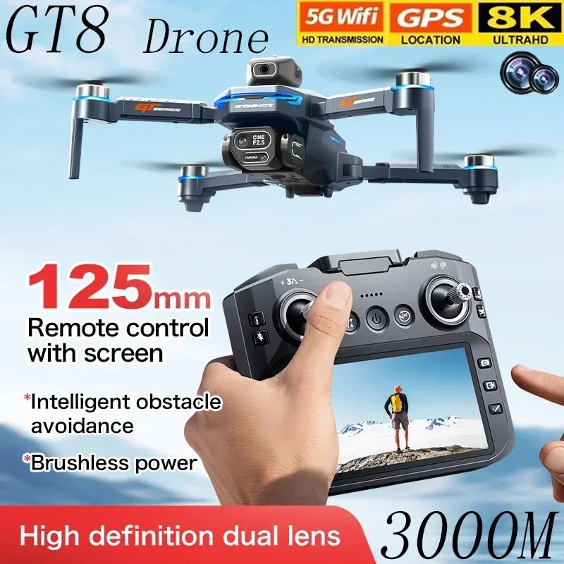 GT8 Drone Obstacle Avoidance B - Drone Camera Professional recension och pris