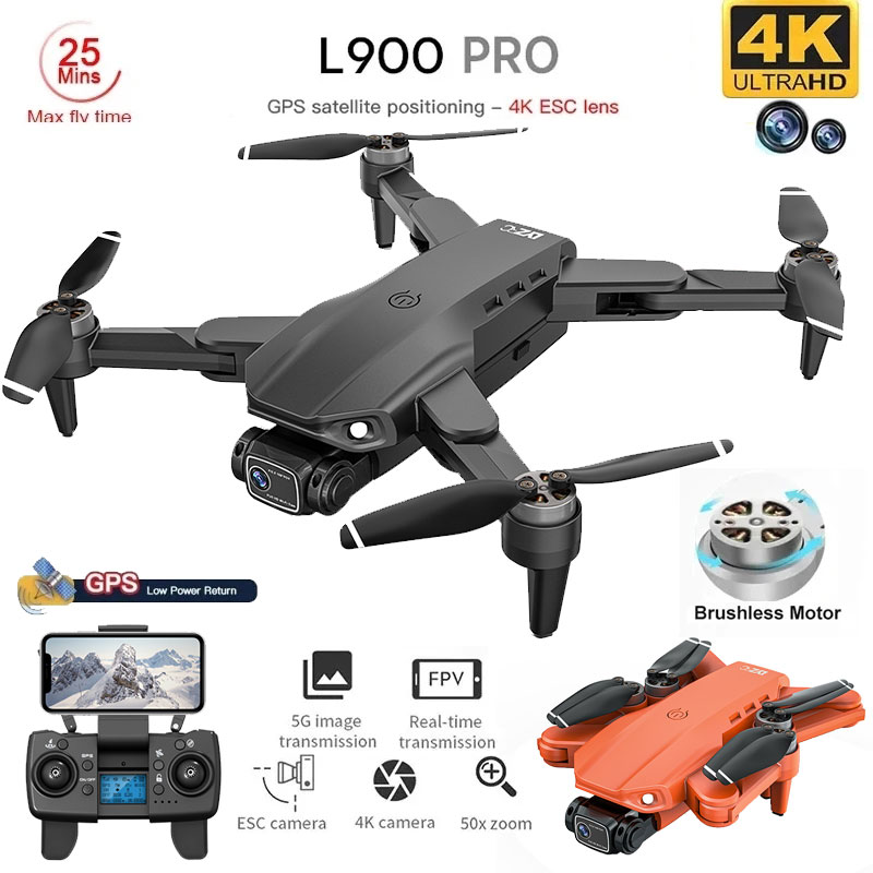 L900 Pro GPS Drone 4K Professi - Drone Camera Wide Angle recension och pris