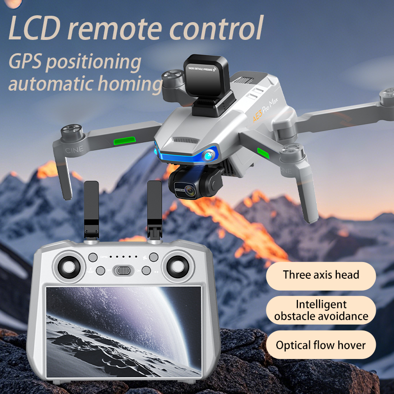 AE3 PRO Max NEW LCD SC GPS Dro - Drone Camera With Gimbal recension och pris