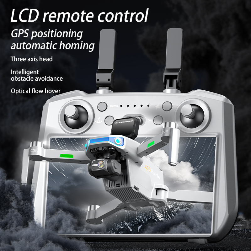 AE3 PRO Max NEW LCD SC GPS Dro - Drone Camera With Gimbal recension och pris