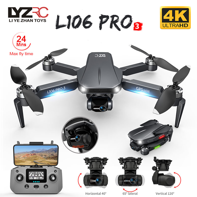 L106 Pro 3 Drone 5G WIFI FPV F - Drone Camera With Gimbal recension och pris