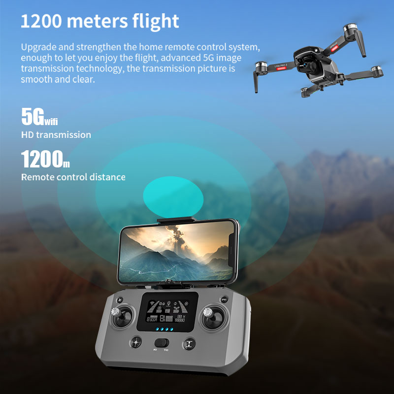 L106 Pro 3 Drone 5G WIFI FPV F - Drone Camera With Gimbal recension och pris