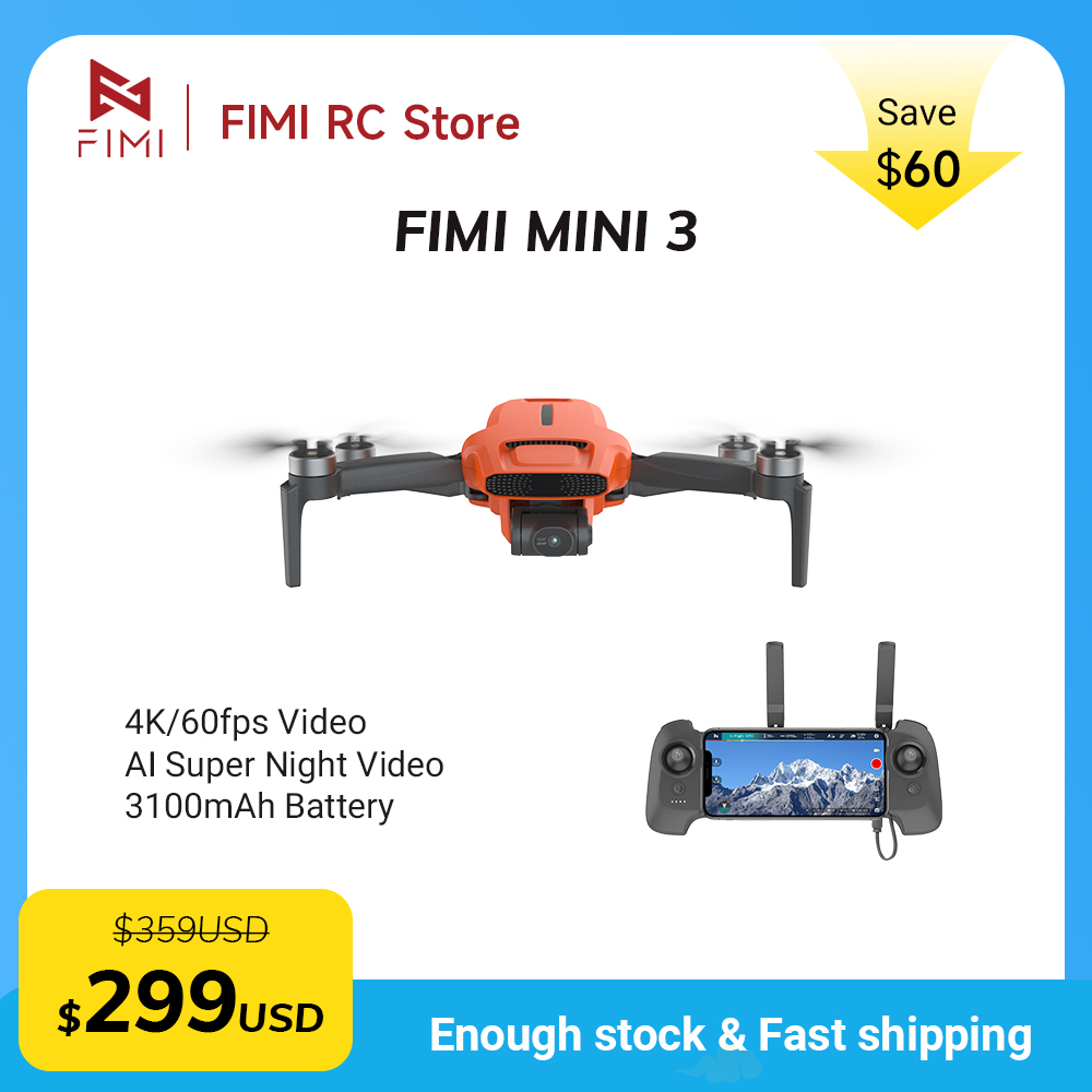 FIMI MINI 3 Camere Drone 4K 60 - Drone Camera With Gimbal recension och pris